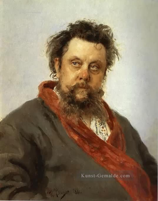 Modest Mussorgsky russischen Realismus Repin Ölgemälde